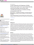 Cover page: Youth Ending the HIV Epidemic (YEHE): Protocol for a pilot of an automated directly observed therapy intervention with conditional economic incentives among young adults with HIV