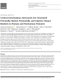 Cover page: Cortical Interlaminar Astrocytes Are Generated Prenatally, Mature Postnatally, and Express Unique Markers in Human and Nonhuman Primates