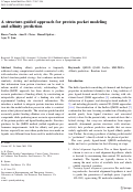 Cover page: A structure-guided approach for protein pocket modeling and affinity prediction.
