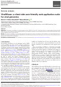 Cover page: ViralWasm: a client-side user-friendly web application suite for viral genomics.