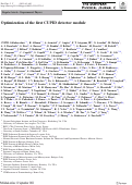 Cover page: Optimization of the first CUPID detector module