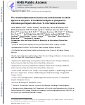 Cover page: The relationship between alcohol use and dementia in adults aged more than 60 years: a combined analysis of prospective, individual-participant data from 15 international studies.