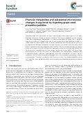 Cover page: Phenolic metabolites and substantial microbiome changes in pig feces by ingesting grape seed proanthocyanidins