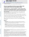 Cover page: Observer repeatability and interscan reproducibility of 18F-sodium fluoride coronary microcalcification activity