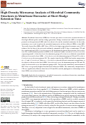 Cover page: High-Density Microarray Analysis of Microbial Community Structures in Membrane Bioreactor at Short Sludge Retention Time