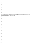 Cover page: HIV Acquisition and Transmission Potential Among African American Men Who Have Sex with Men and Women in Three U.S. Cities