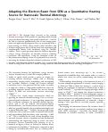 Cover page: Adapting the Electron Beam from SEM as a Quantitative Heating Source for Nanoscale Thermal Metrology