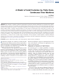 Cover page: A Model of Indel Evolution by Finite-State, Continuous-Time Machines