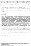 Cover page: The impact of IBM Cell technology on the programming paradigm in the context of computer systems for climate and weather models