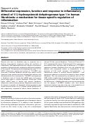 Cover page: Differential expression, function and response to inflammatory stimuli of 11β-hydroxysteroid dehydrogenase type 1 in human fibroblasts: a mechanism for tissue-specific regulation of inflammation