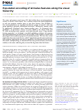 Cover page: Population encoding of stimulus features along the visual hierarchy.