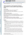 Cover page: CLINICIAN PERSPECTIVES ON THE MANAGEMENT OF ABNORMAL SUB-CRITICAL TESTS IN AN URBAN ACADEMIC SAFETY-NET HEALTHCARE SYSTEM