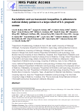 Cover page: Racial or Ethnic and Socioeconomic Inequalities in Adherence to National Dietary Guidance in a Large Cohort of US Pregnant Women