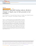 Cover page: Monomeric ephrinB2 binding induces allosteric changes in Nipah virus G that precede its full activation