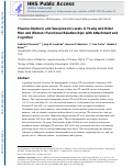 Cover page: Plasma oxytocin and vasopressin levels in young and older men and women: Functional relationships with attachment and cognition