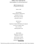 Cover page of Building Venture Capital Industries: Understanding the U.S. and Israeli Experiences*