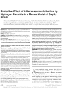 Cover page: Protective Effect of Inflammasome Activation by Hydrogen Peroxide in a Mouse Model of Septic Shock