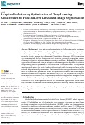 Cover page: Adaptive Evolutionary Optimization of Deep Learning Architectures for Focused Liver Ultrasound Image Segmentation.