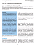 Cover page: Clear cell papulosis: report and review