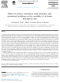 Cover page: Effects of surface orientation, fluid chemistry and mechanical polishing on the variability of dolomite dissolution rates