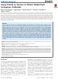 Cover page: Using Friends as Sensors to Detect Global-Scale Contagious Outbreaks