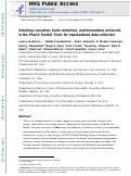 Cover page: Smoking cessation, harm reduction, and biomarkers protocols in the PhenX Toolkit: Tools for standardized data collection.