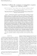 Cover page: Disturbance facilitates the coexistence of antagonistic ecosystem engineers in California estuaries