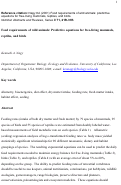 Cover page: Food requirements of wild animals: predictive equations for free-living mammals, reptiles, and birds.