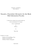 Cover page: Towards a Nonviolent Alternative for the Black Hole Information Paradox