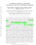 Cover page: A nonlinear model for rotationally constrained convection with Ekman pumping