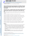 Cover page: Rigid and Deformable Image Registration for Radiation Therapy: A Self-Study Evaluation Guide for NRG Oncology Clinical Trial Participation