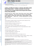 Cover page: Auditory and olfactory findings in patients with USH2A‐related retinal degeneration—Findings at baseline from the rate of progression in USH2A‐related retinal degeneration natural history study (RUSH2A)