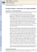 Cover page: Transition to dialysis: controversies in its timing and modality [corrected].