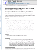 Cover page: Exploring well-being among US Hispanics/Latinos in a church-based institution: a qualitative study