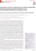 Cover page: Quantitative Proteome Profiling Reveals Cellobiose-Dependent Protein Processing and Export Pathways for the Lignocellulolytic Response in Neurospora crassa