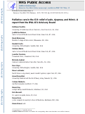 Cover page: Palliative care in the ICU: relief of pain, dyspnea, and thirst—A report from the IPAL-ICU Advisory Board