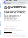 Cover page: Clinical and Practice Variations in Pediatric Acute Recurrent or Chronic Pancreatitis: Report From the INSPPIRE Study.