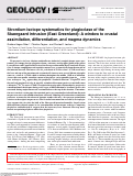 Cover page: Strontium isotope systematics for plagioclase of the Skaergaard intrusion (East Greenland): A window to crustal assimilation, differentiation, and magma dynamics