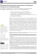 Cover page: Predominant Founder Effect among Recurrent Pathogenic Variants for an X-Linked Disorder