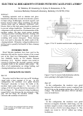 Cover page: Electrical breakdown studies with Mycalex insulators