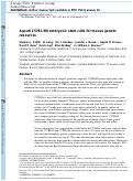 Cover page: Agouti C57BL/6N embryonic stem cells for mouse genetic resources