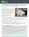 Cover page: Commercial PACE Financing and the Special Assessment Process: Understanding Roles and Managing Risks for Local Governments