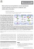 Cover page: Mammalian lipin phosphatidic acid phosphatases in lipid synthesis and beyond: metabolic and inflammatory disorders