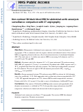 Cover page: Non-contrast 3D black blood MRI for abdominal aortic aneurysm surveillance: comparison with CT angiography.