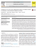 Cover page: Comparison of accuracy and computational expense of radiation models in simulation of non-premixed turbulent jet flames