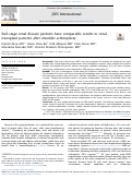 Cover page: End-stage renal disease patients have comparable results to renal transplant patients after shoulder arthroplasty.