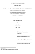 Cover page: Spatial and Temporal Infiltration Dynamics During Managed Aquifer Recharge