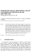 Cover page: Integrating Signal Processing and A/D Conversion in one Focal-Plane Mounted ASIC