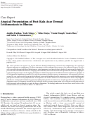 Cover page: Atypical Presentation of Post-Kala-Azar Dermal Leishmaniasis in Bhutan.