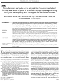 Cover page: Percutaneous auricular nerve stimulation (neuromodulation) for the treatment of pain: A proof-of-concept case report using total joint arthroplasty as a surrogate for battlefield trauma